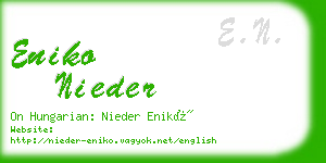 eniko nieder business card